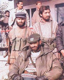 Terrorist leader with bodyguards.